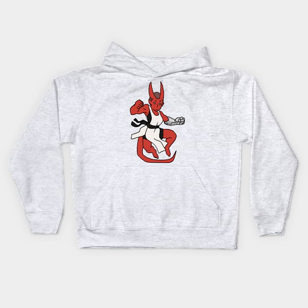 Tiefling Monk Kids Hoodie by NathanBenich